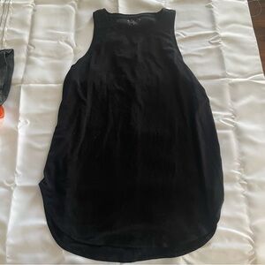 Athleta Tank Top Size Small Women Black  Sleeveless Crew Neck Knit Stretch